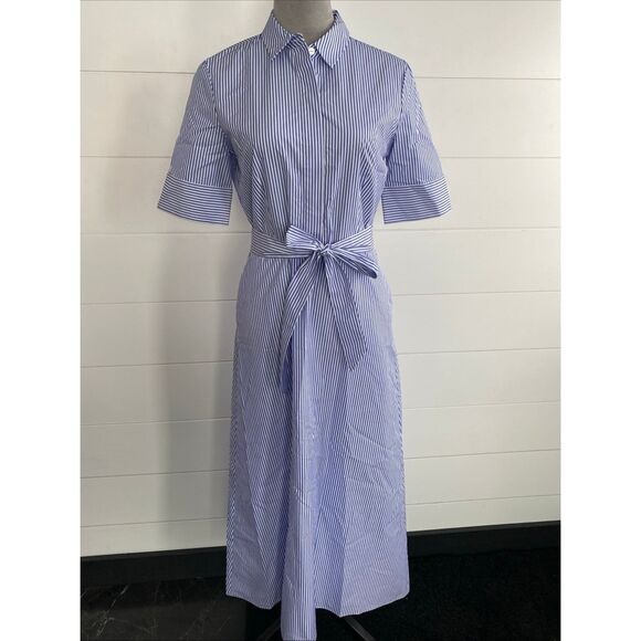 Theory Striped Long Dress Size: 4 - Picture 1 of 9